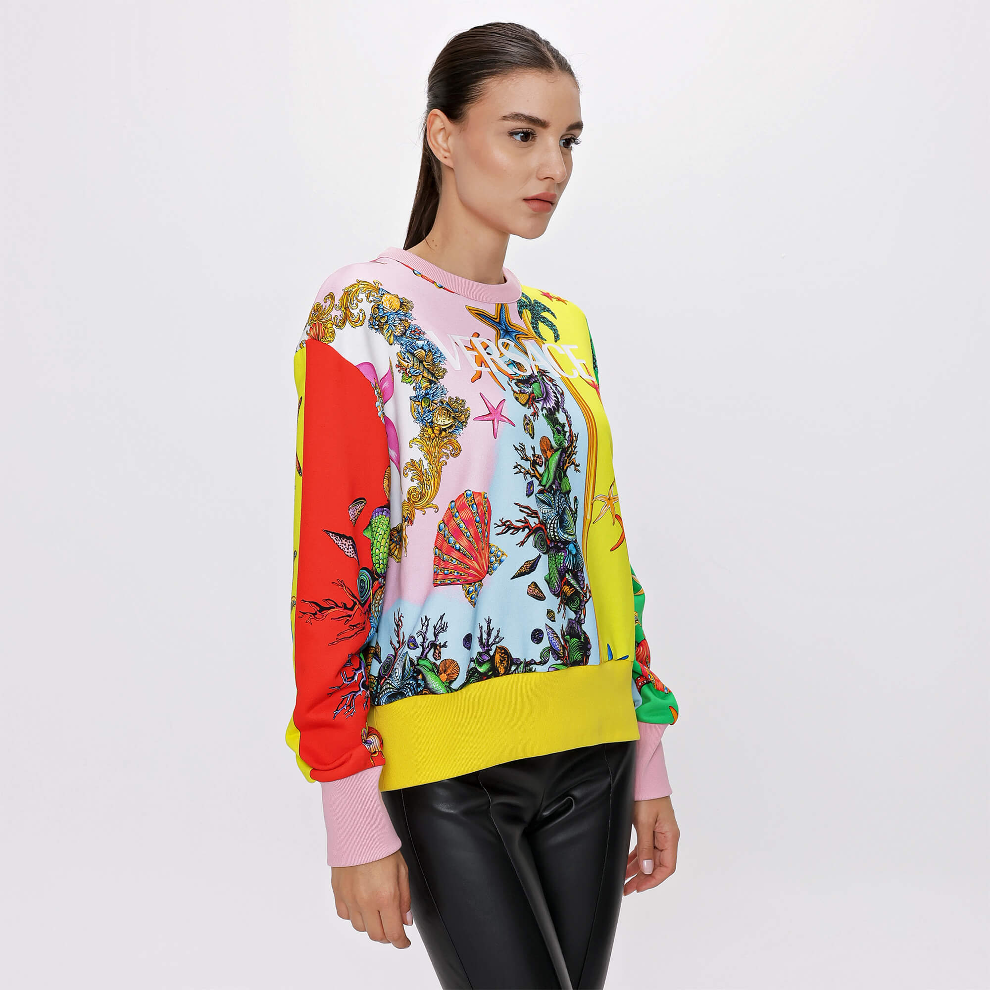 Versace - Multicolor Sea Creatures Print Sweatshirt